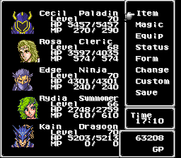 Dark Paladin Cecil menu avatar