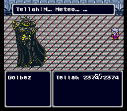 Golbez, clad in the BLACK!