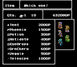 The NEW shopping list in the City of Baron